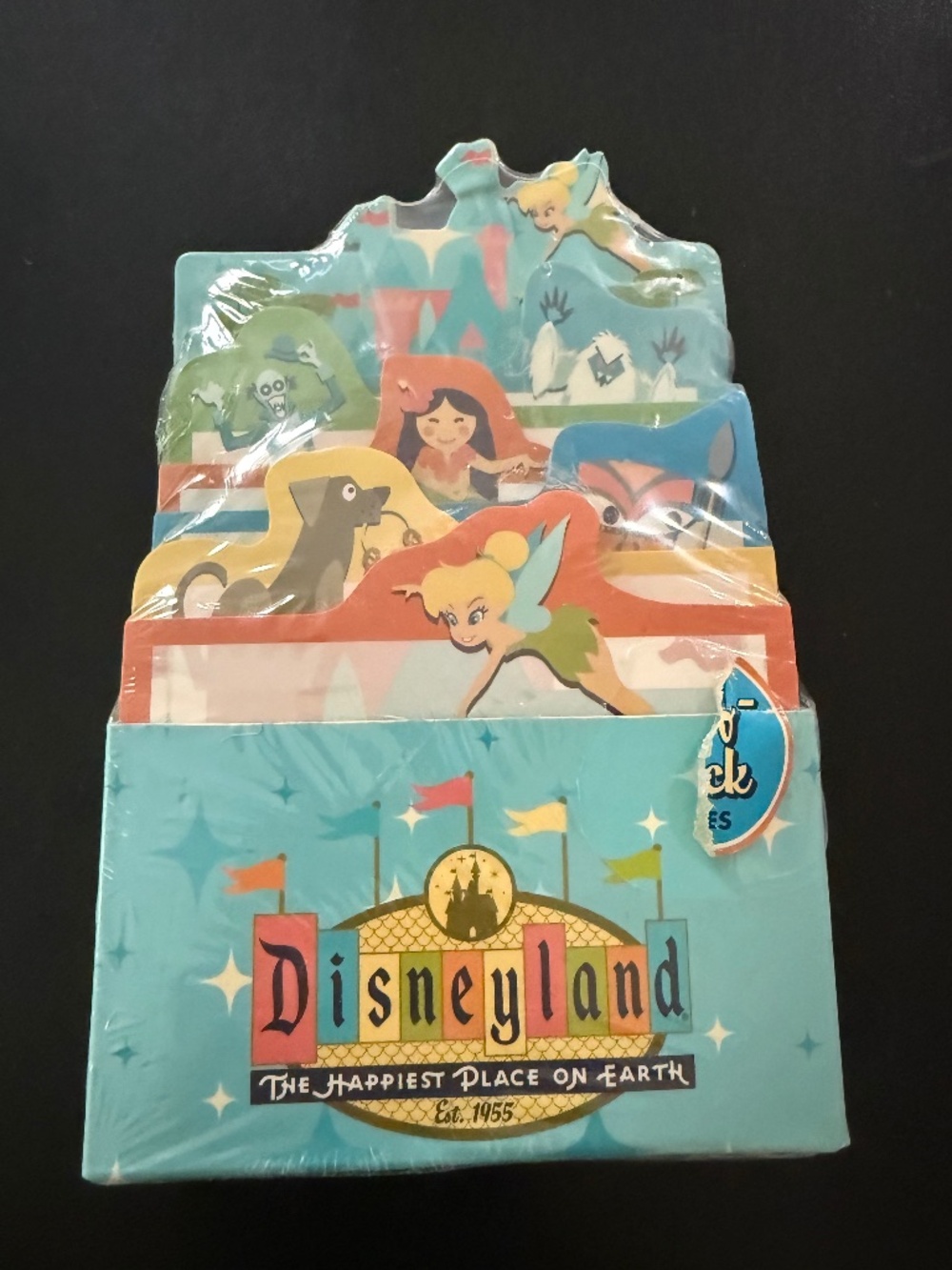 Disneyland 50th Anniversary Die Cut Self Stick Note Pads - New